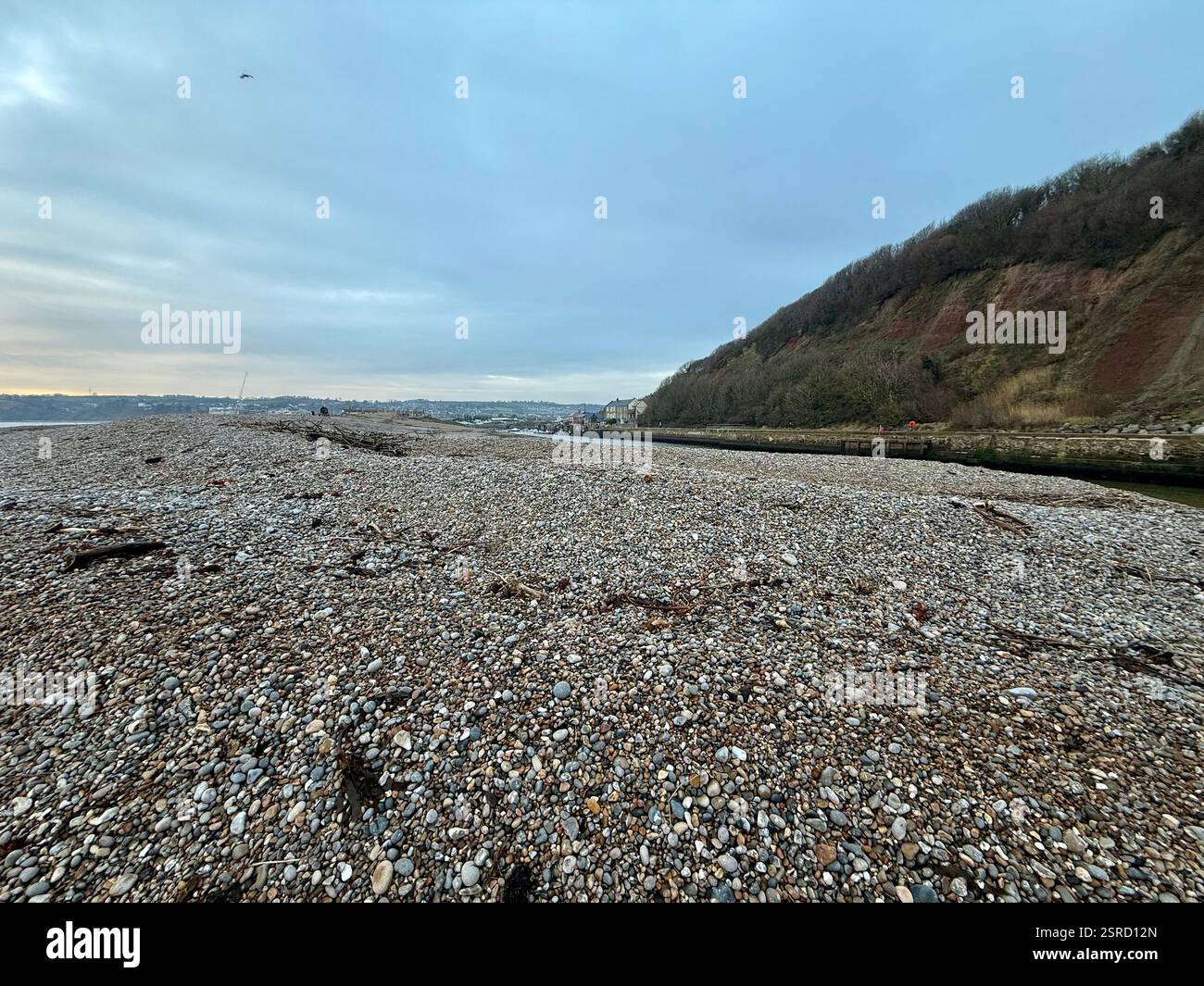 Peppble Beach, Axmouth Harbour, Seaton, Devon - Smartphone Captured Stock Image