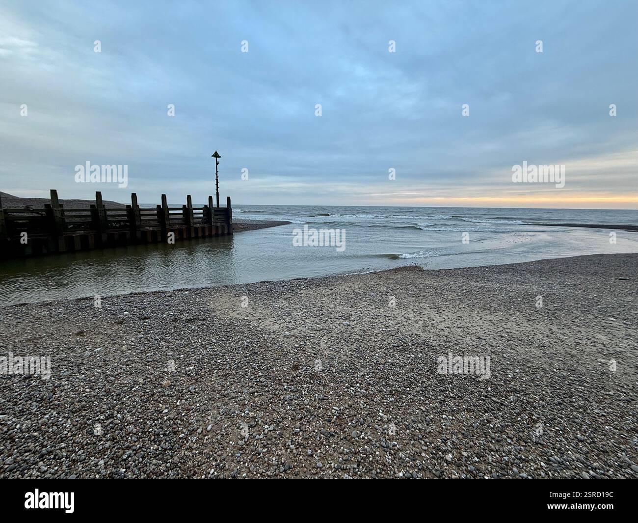 The Entrance to Axmouth Harbour, Seaton, Devon - Smartphone Captured Stock Image