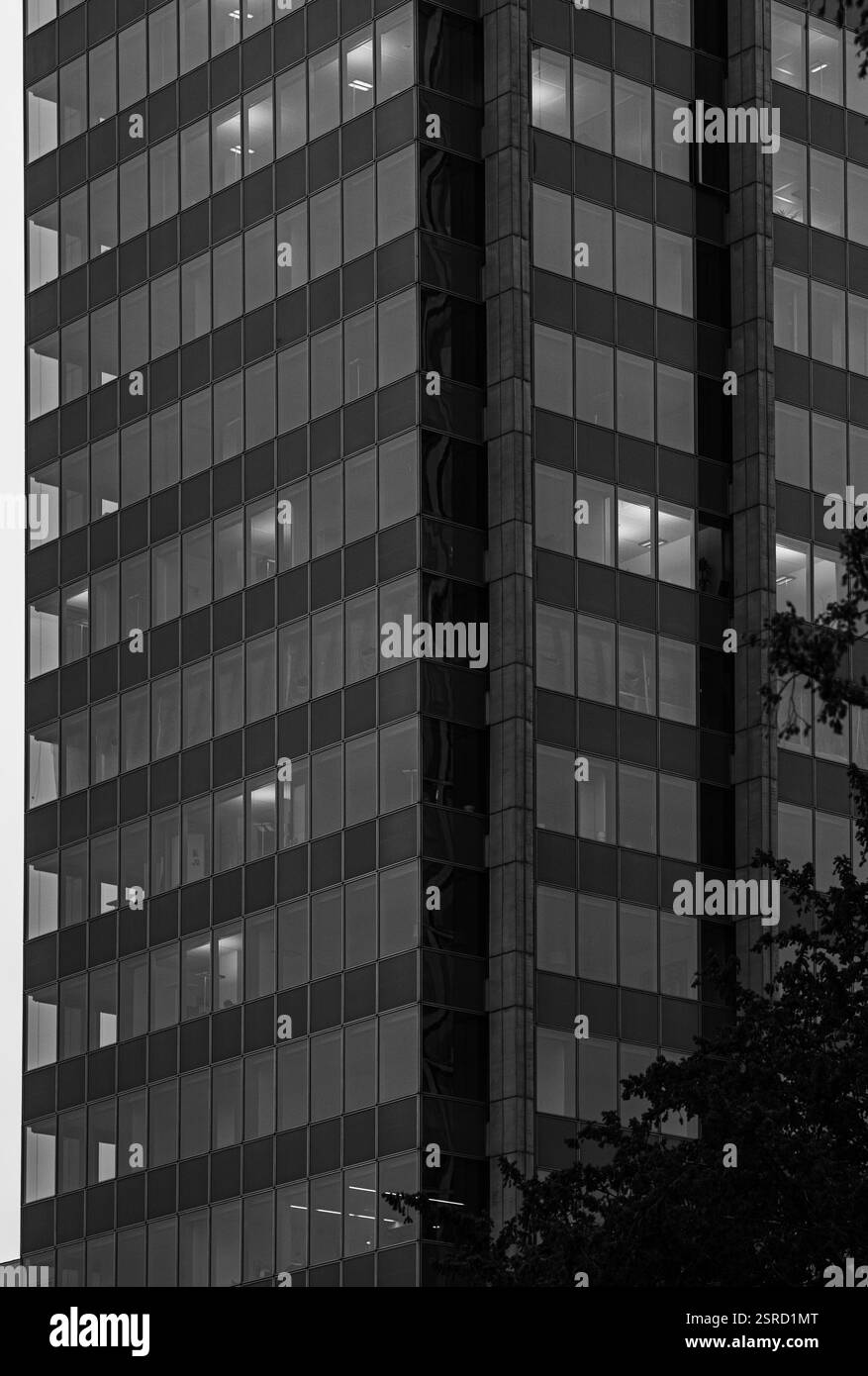Futuristic city stone buildings Black and White Stock Photos & Images ...