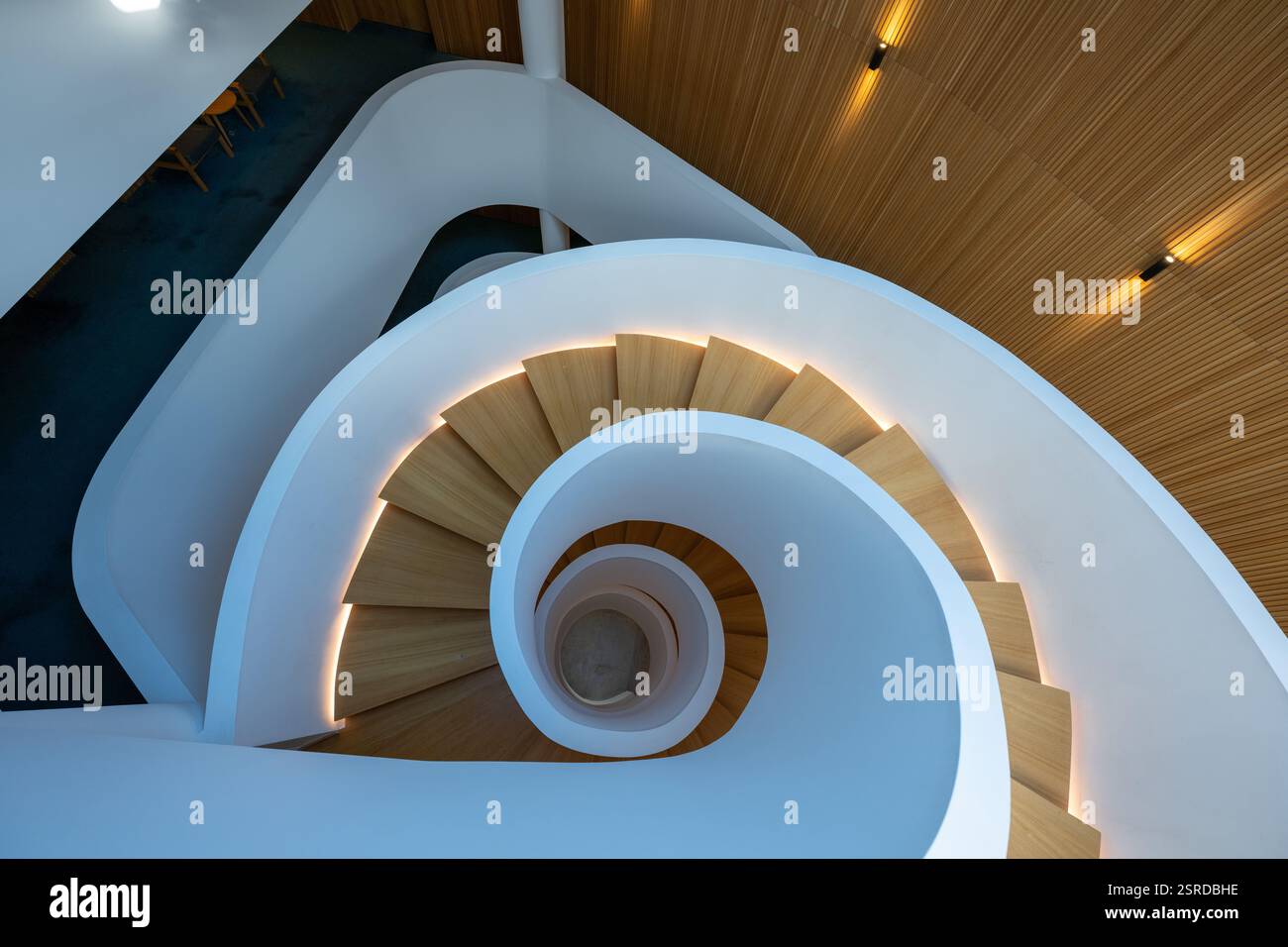 Spiral staircase handrail elegance Interior Classic style building ...