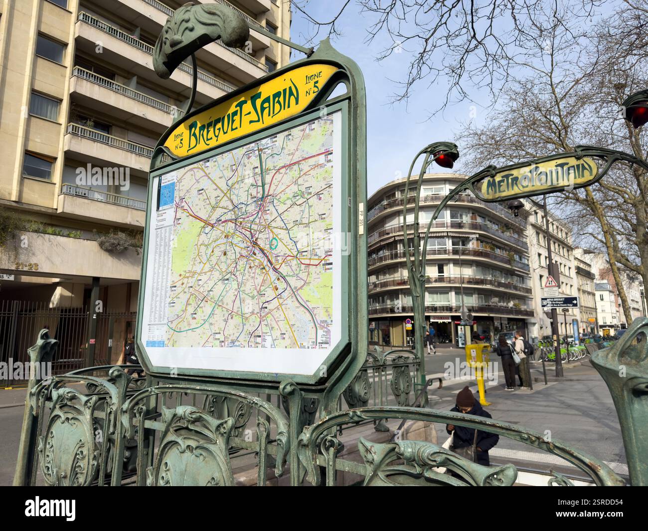 Metro station map highlights transit routes in bustling Parisian ...