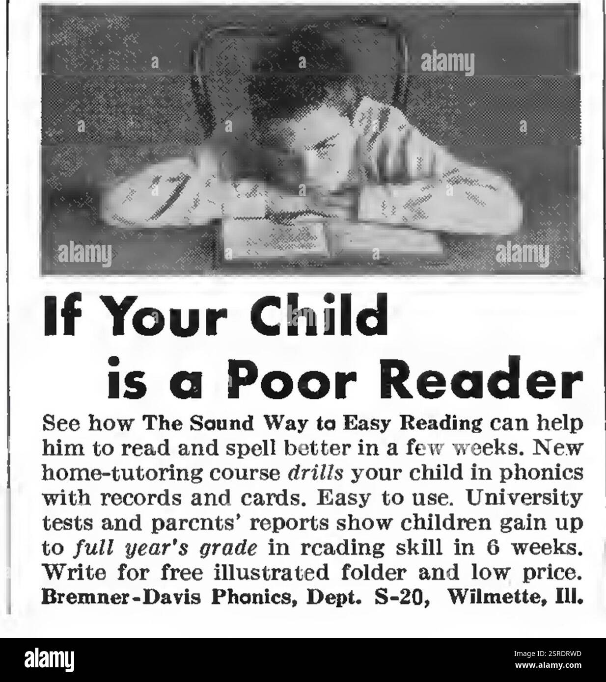 1960 us the sound way to easy reading method ad if your child is a