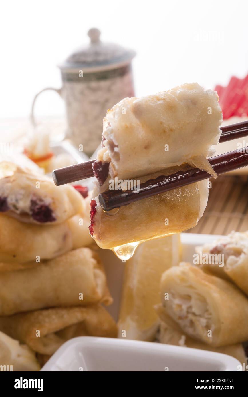 Appetizer spring rolls appetizers hi-res stock photography and images ...