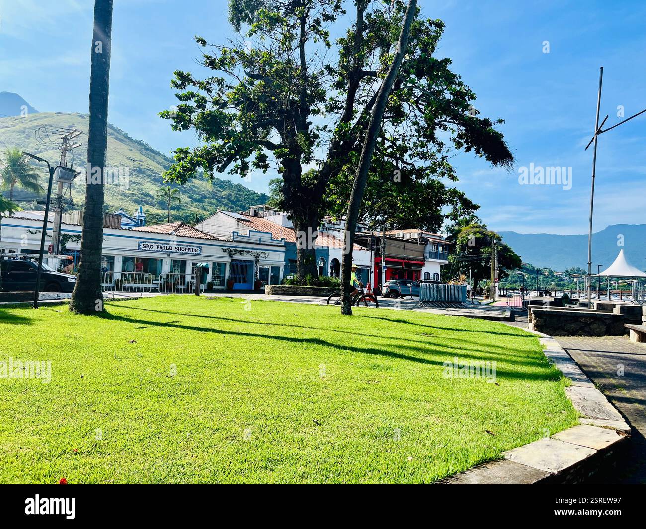 Ilhabela pier area - Smartphone Captured Stock Image