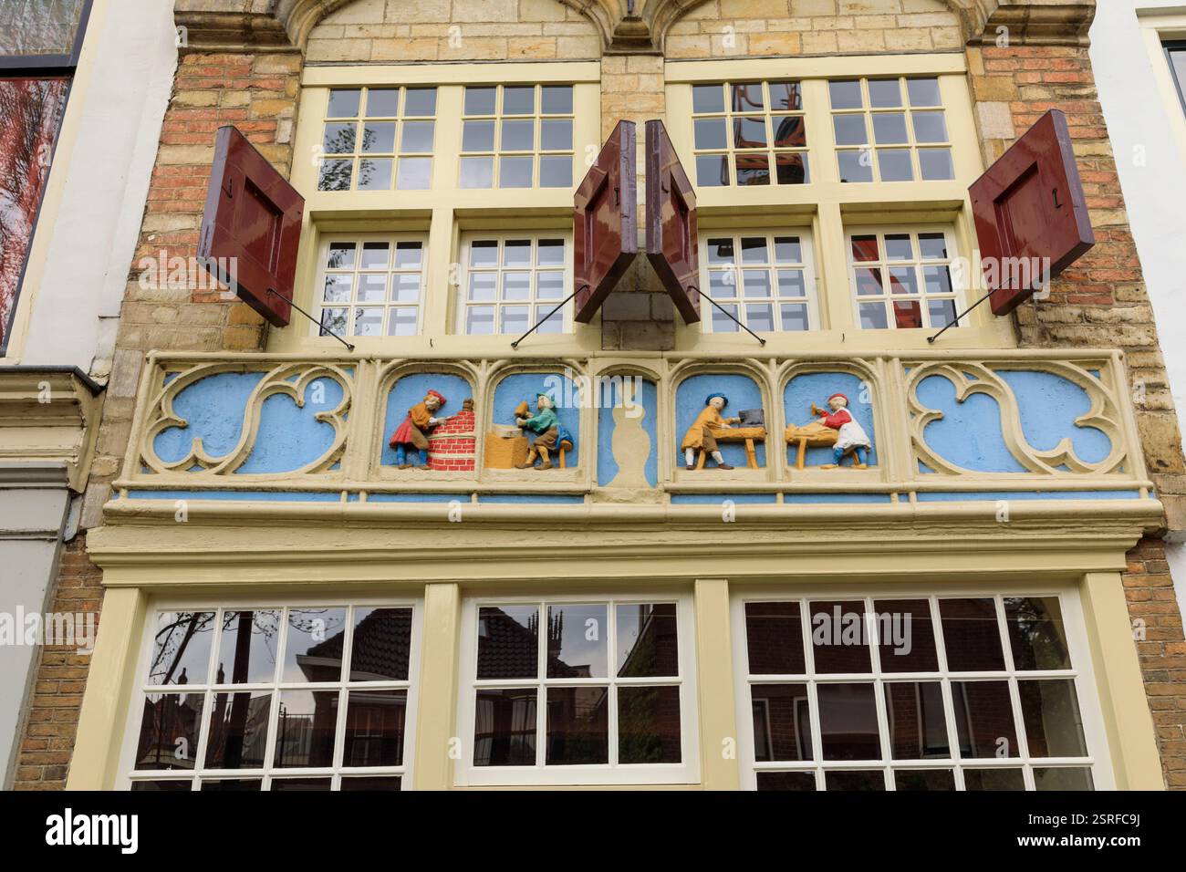 Europe, The Netherlands, Gouda. Typical old dutch house and possible ...