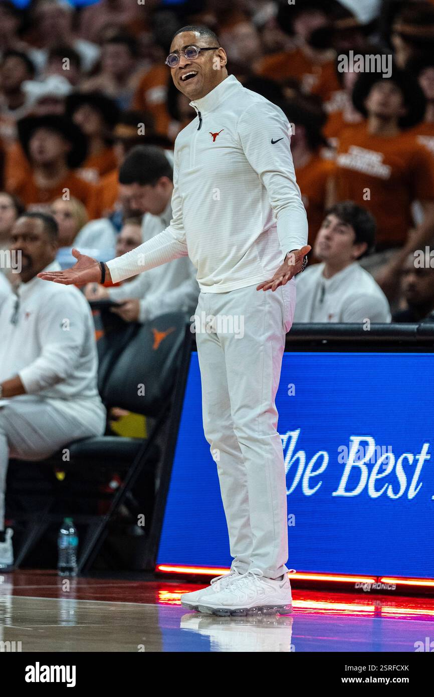 Feb 15, 2025. Head coach Rodney Terry of the Texas Longhorns in action ...