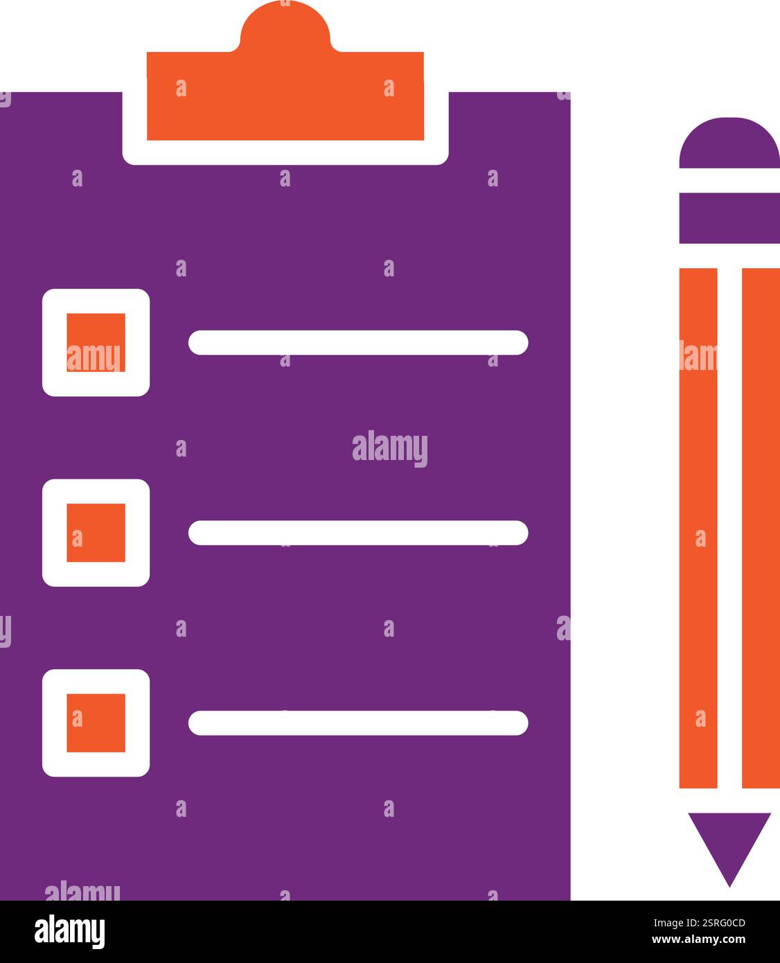 Clipboard checklist solid icon hi-res stock photography and images - Alamy