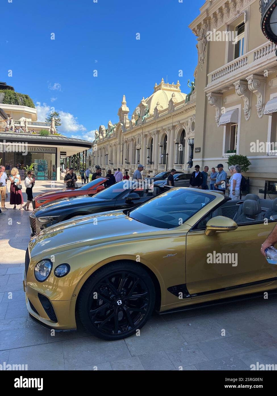 Luxury cars in Monaco - Smartphone Captured Stock Image