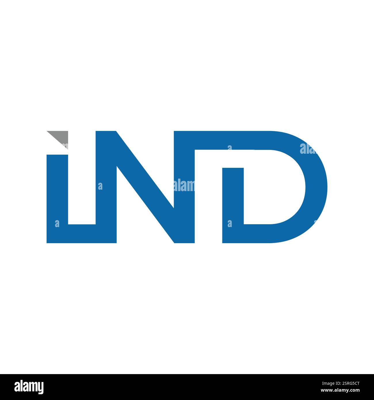 initial letter ind icon logo design template Stock Vector