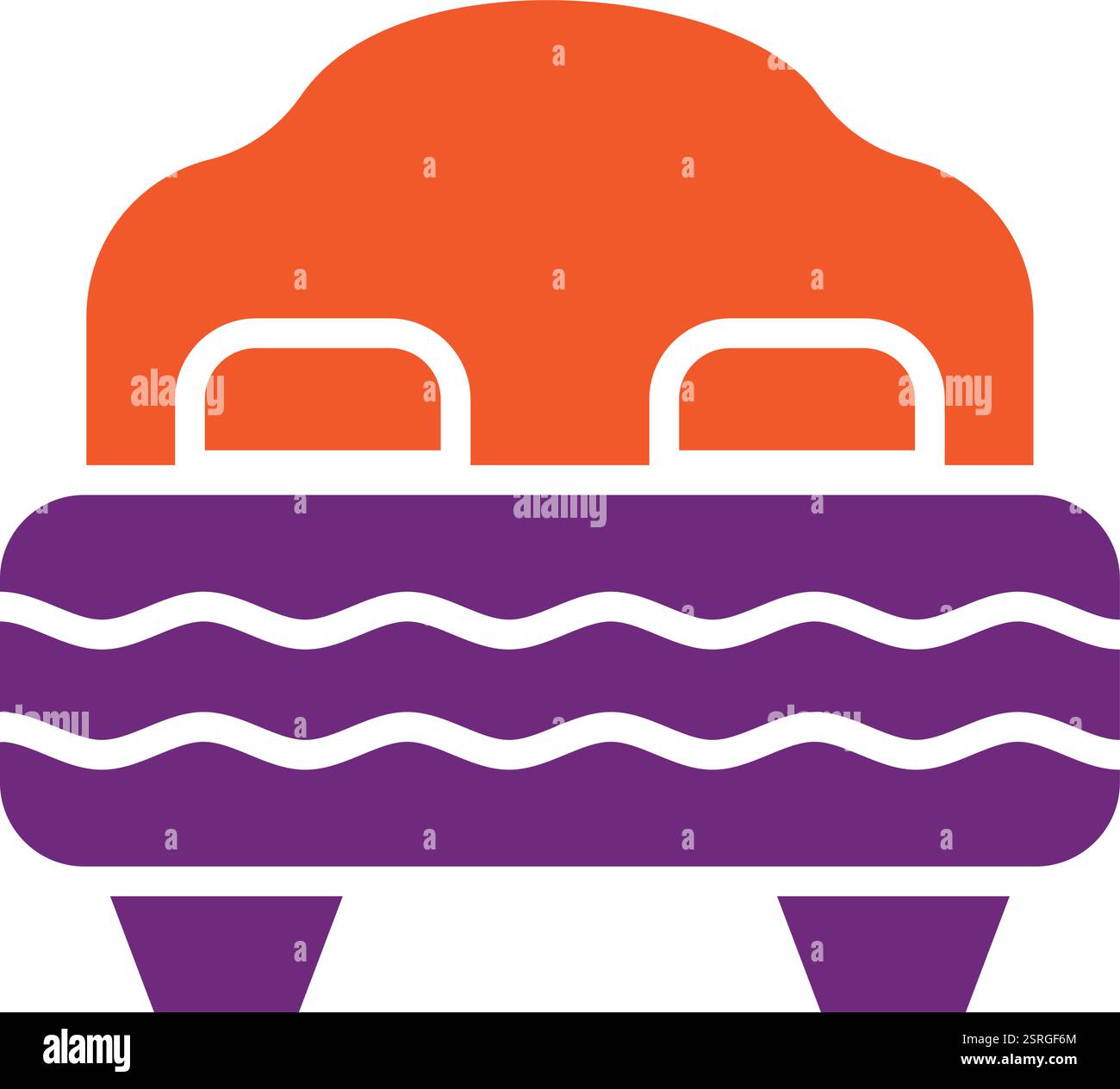 Bed Vector Icon Design Illustration Stock Vector