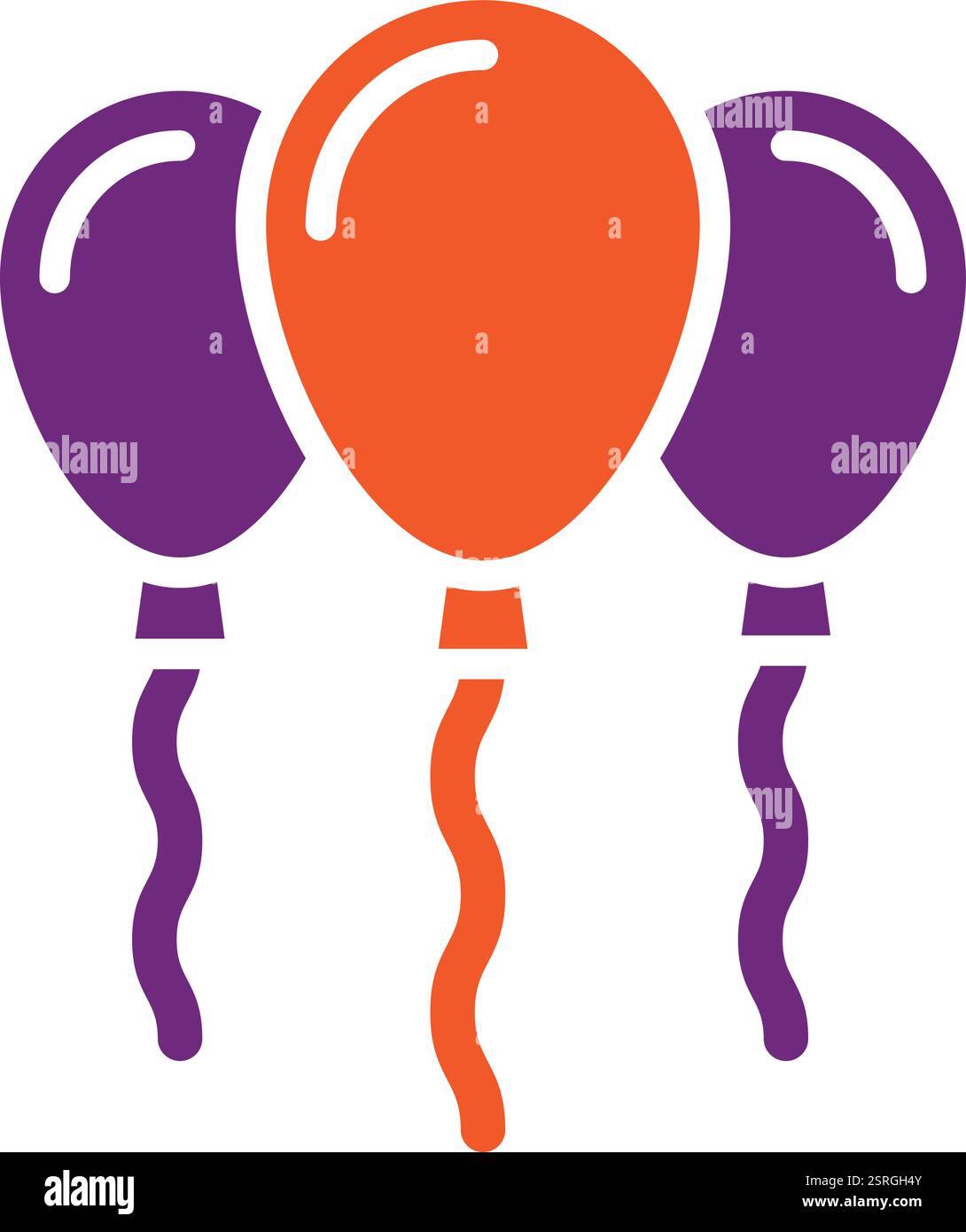 Balloons Vector Icon Design Illustration Stock Vector Image & Art - Alamy