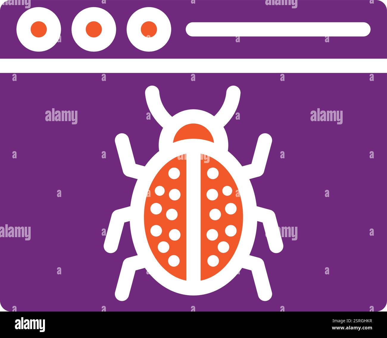 Bug Vector Icon Design Illustration Stock Vector Image & Art - Alamy