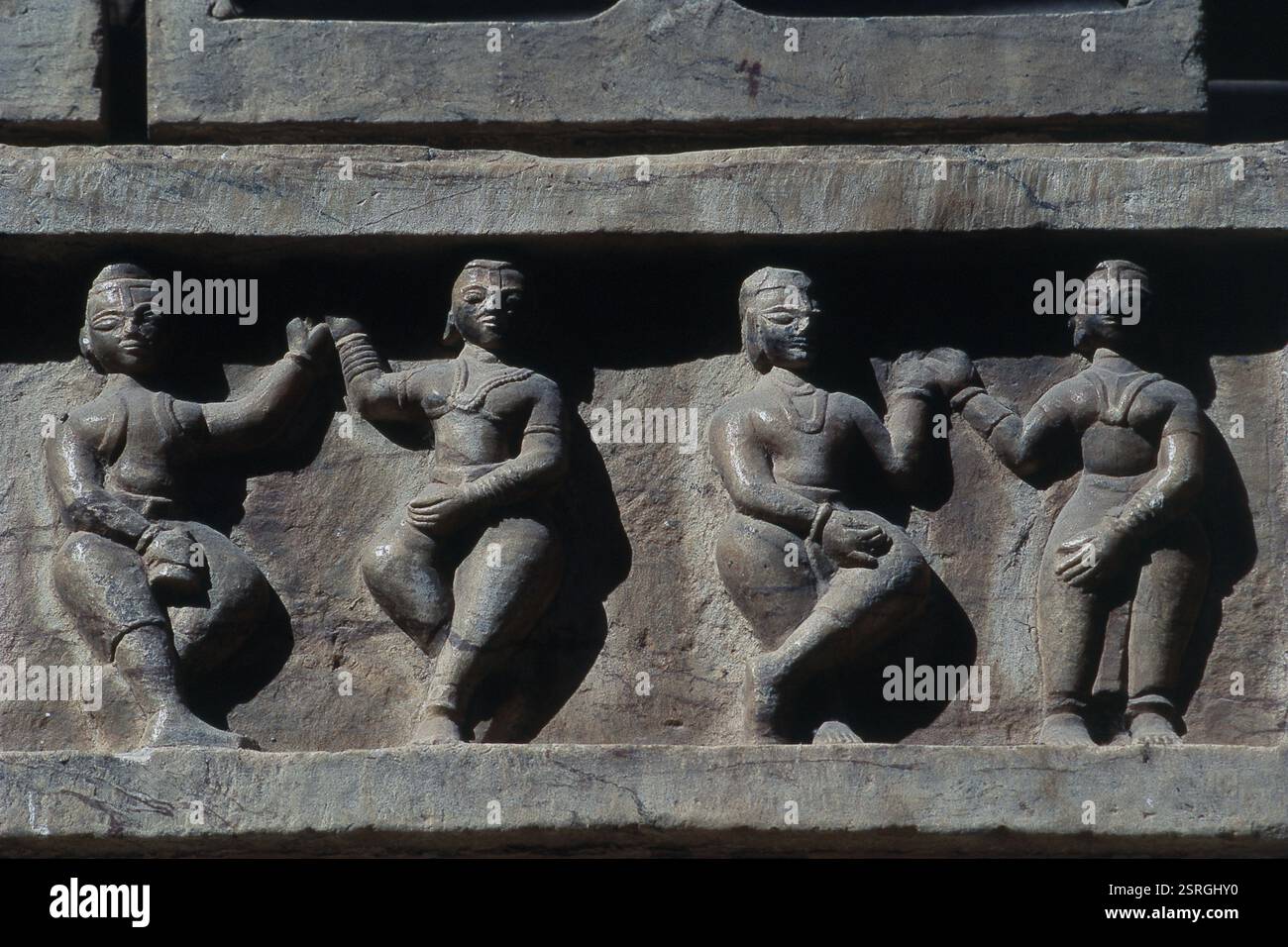 Carved Stone Lintel Panel From Jaisalmer - 19thC Carved Stone Lintel Panel From Jaisalmer - 19thC