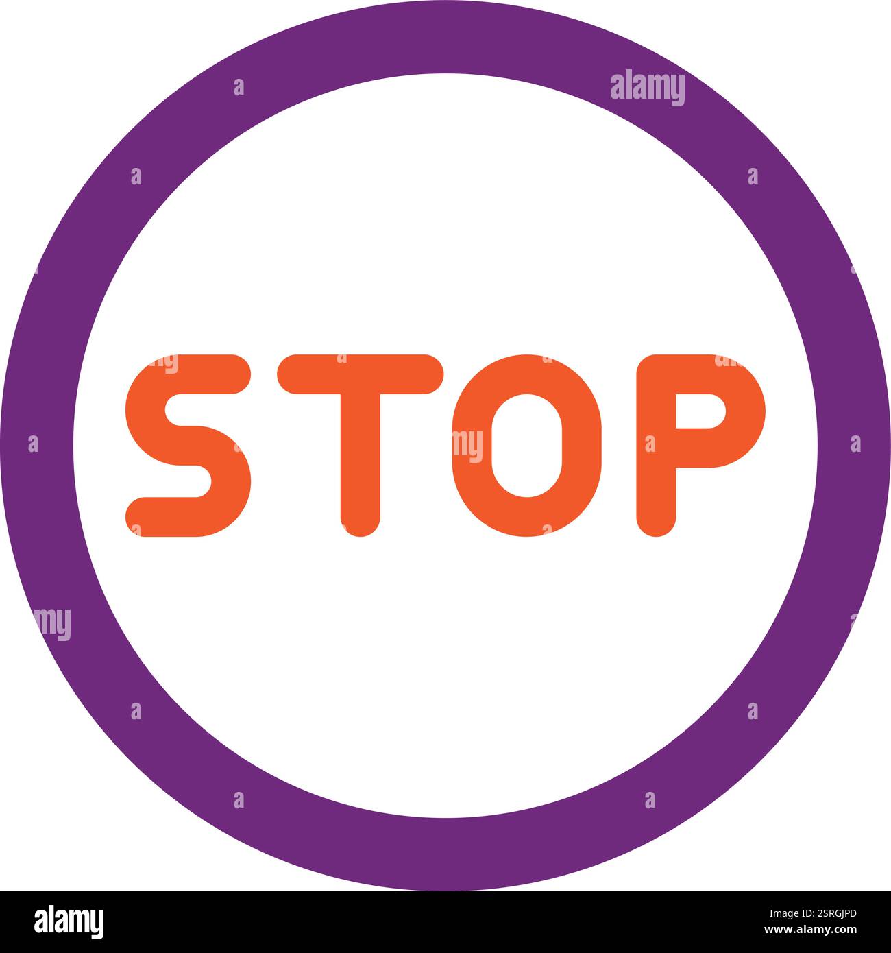 Stop icon vector vectors hi-res stock photography and images - Alamy