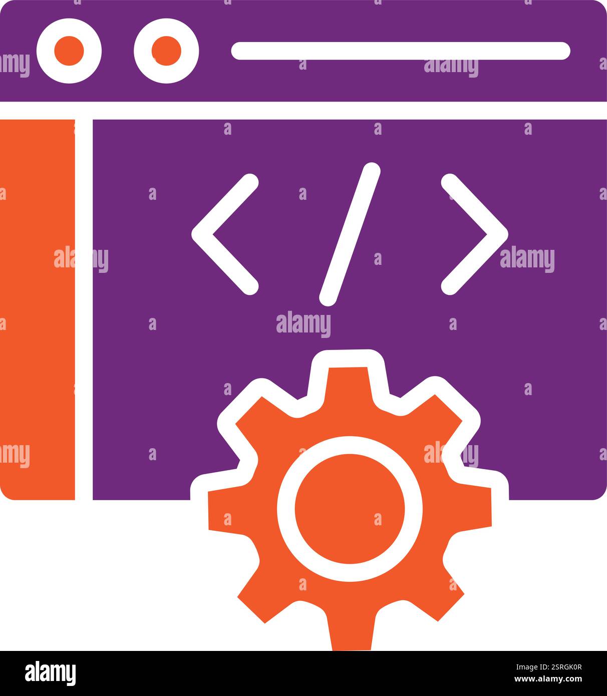 Web development Vector Icon Design Illustration Stock Vector