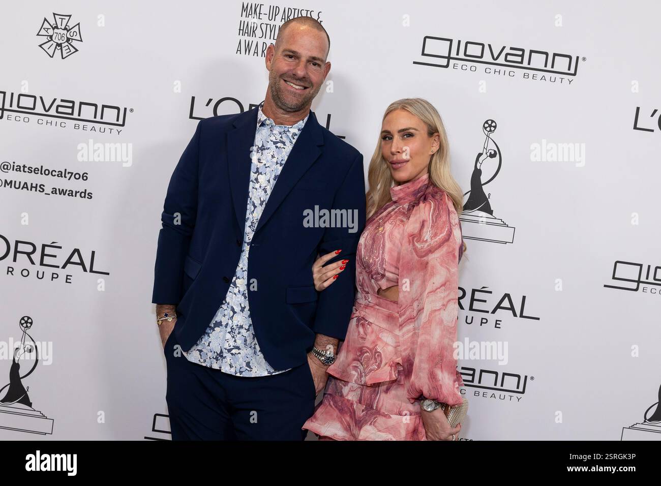 Los Angeles, USA. 15th Feb, 2025. Justin Collins Giovanni and Jennifer ...