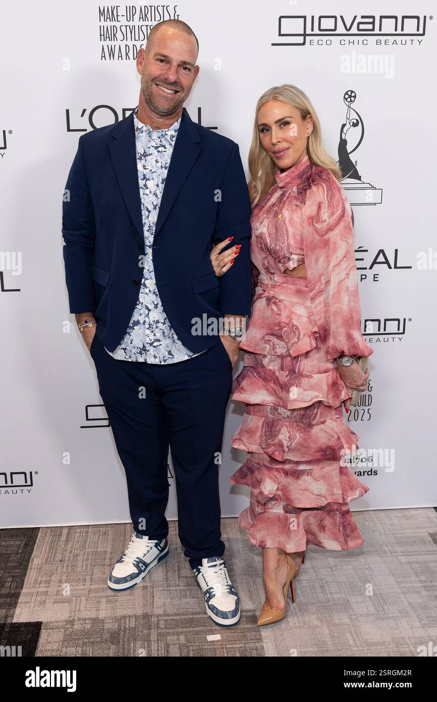 Los Angeles, USA. 15th Feb, 2025. Justin Collins Giovanni and Jennifer ...