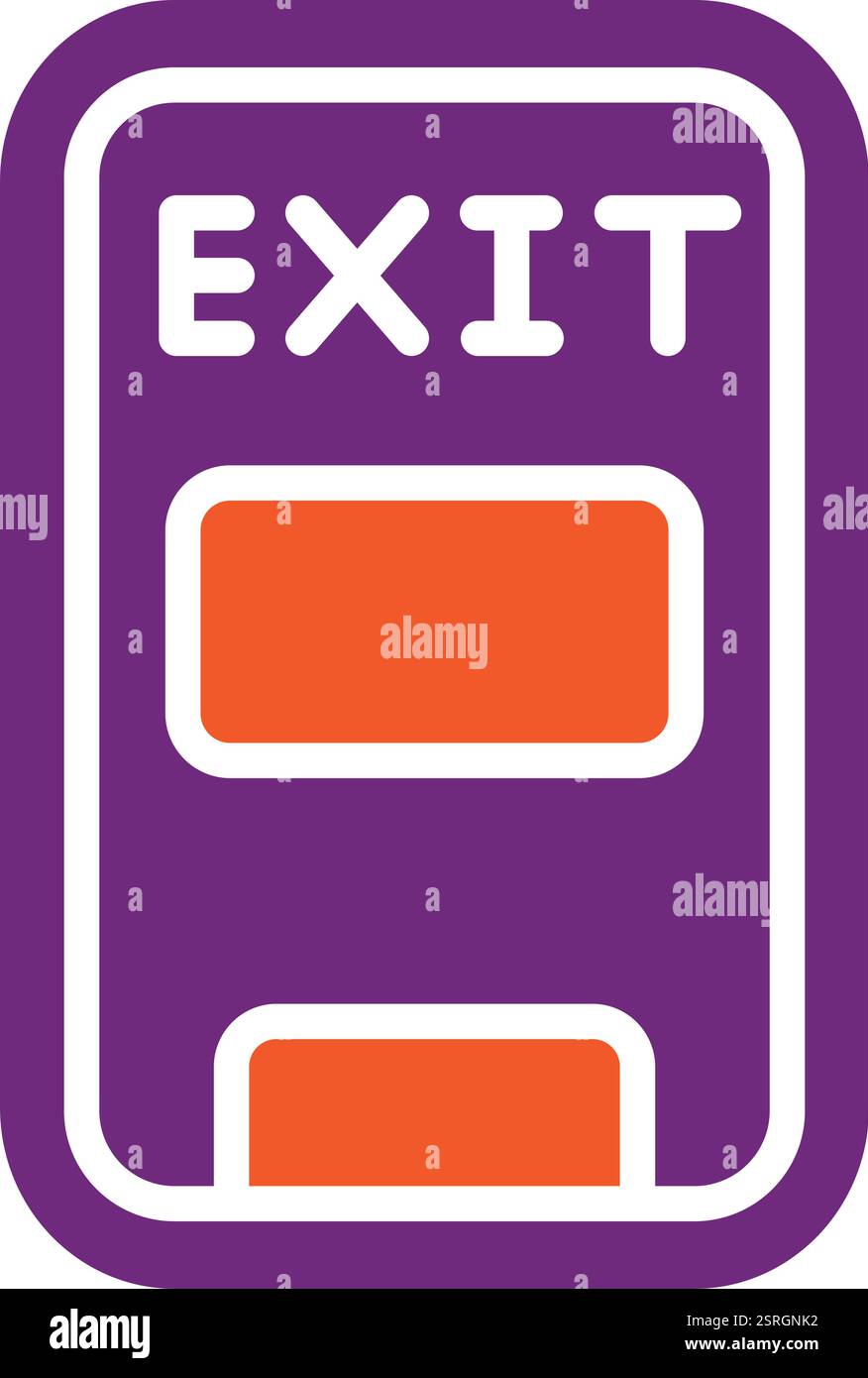 Emergency exit Vector Icon Design Illustration Stock Vector Image & Art ...