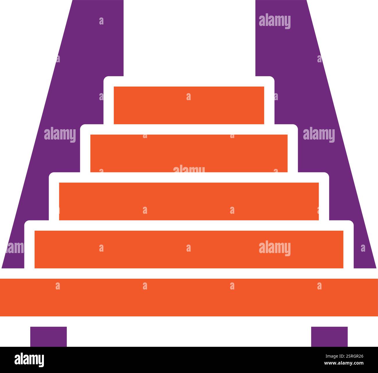 Stairs Vector Icon Design Illustration Stock Vector Image & Art - Alamy