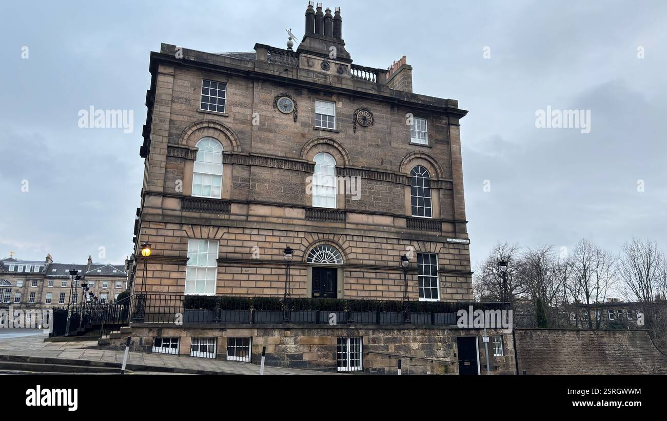 Victorian Houses in Charlotte Square, Edinburgh. Scotland - Smartphone Captured Stock Image