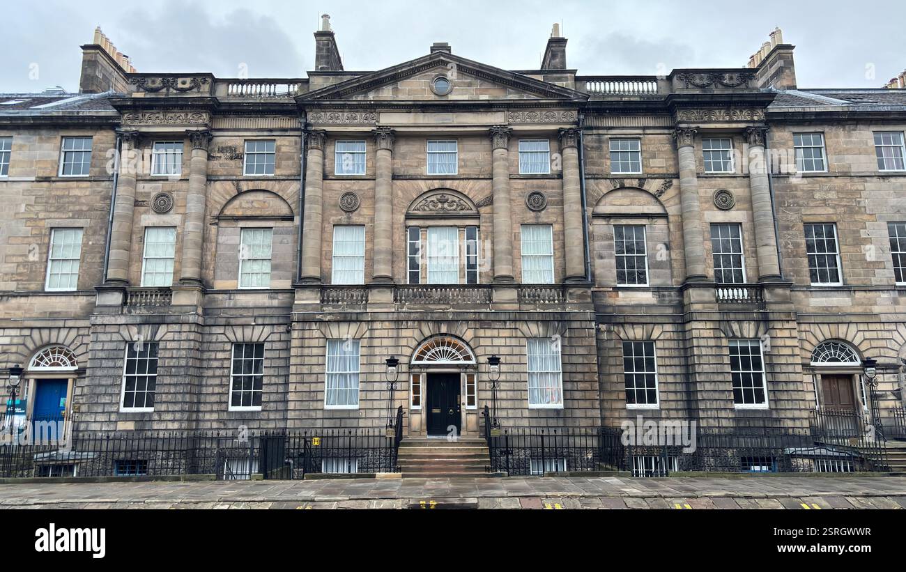 Victorian Houses in Charlotte Square, Edinburgh. Scotland - Smartphone Captured Stock Image