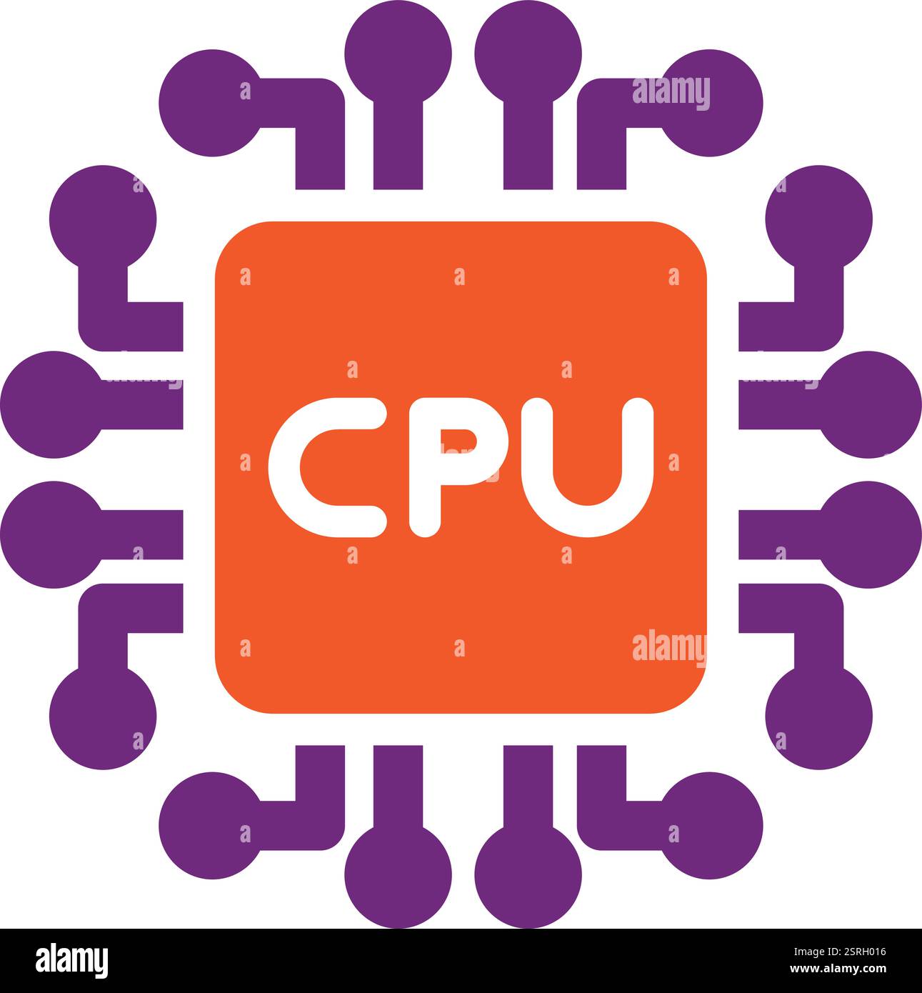 Processors Vector Icon Design Illustration Stock Vector