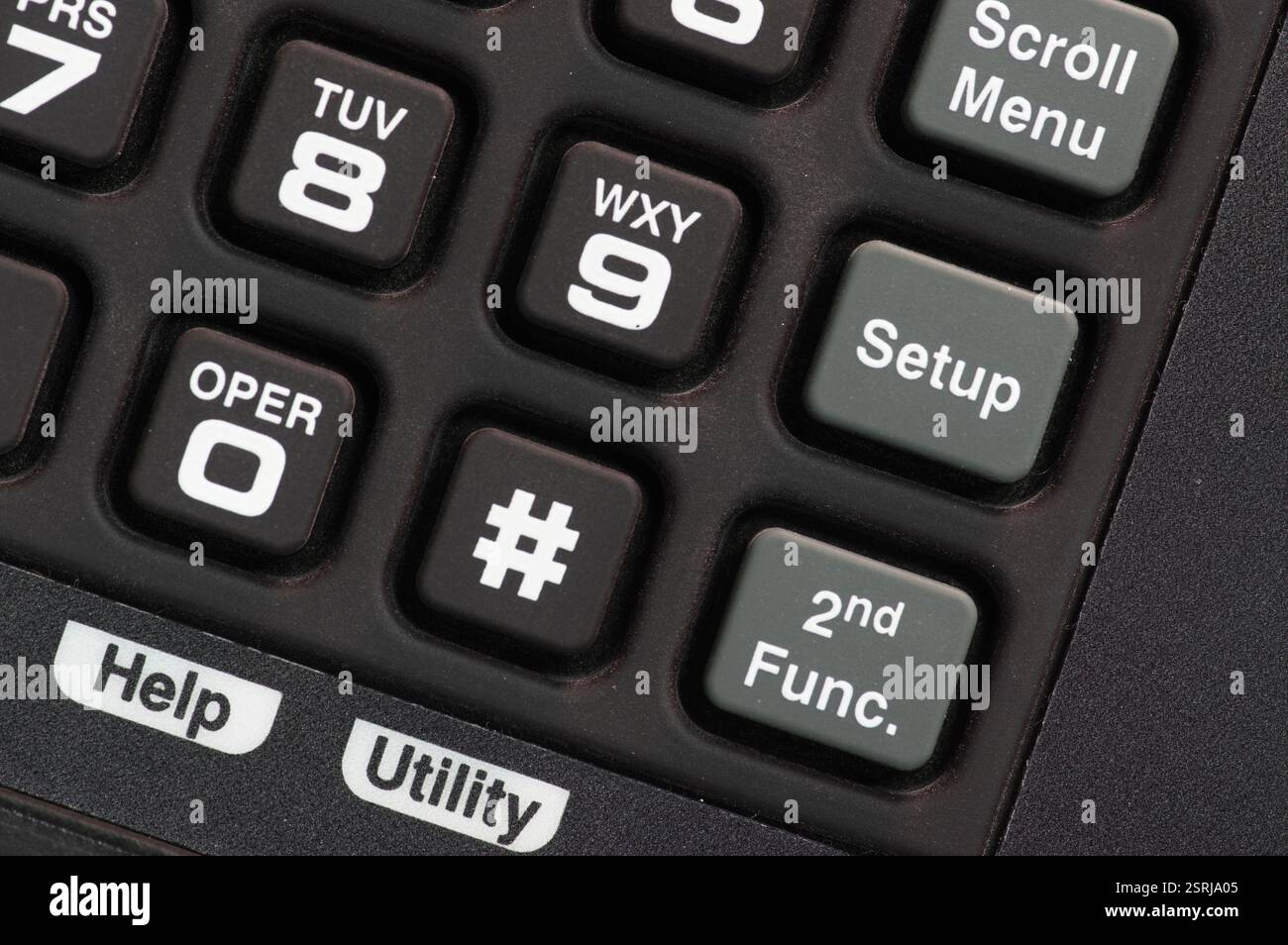 Keypad to a ciruit testing device Stock Photo