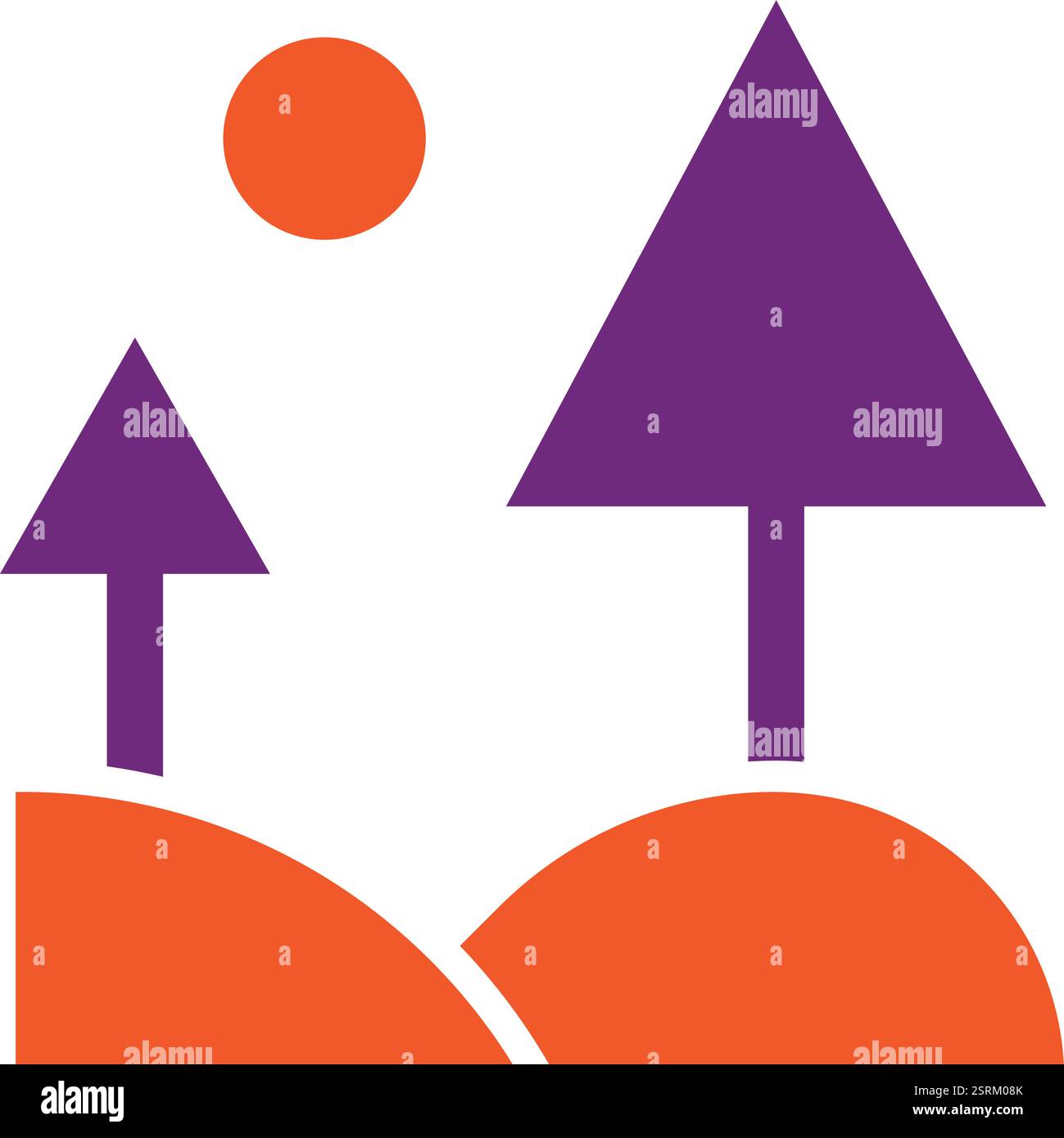 Landscape Vector Icon Design Illustration Stock Vector