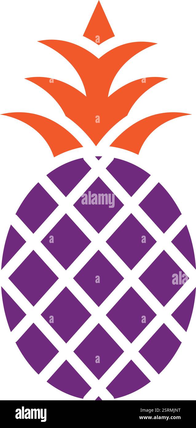 Pineapple Vector Icon Design Illustration Stock Vector