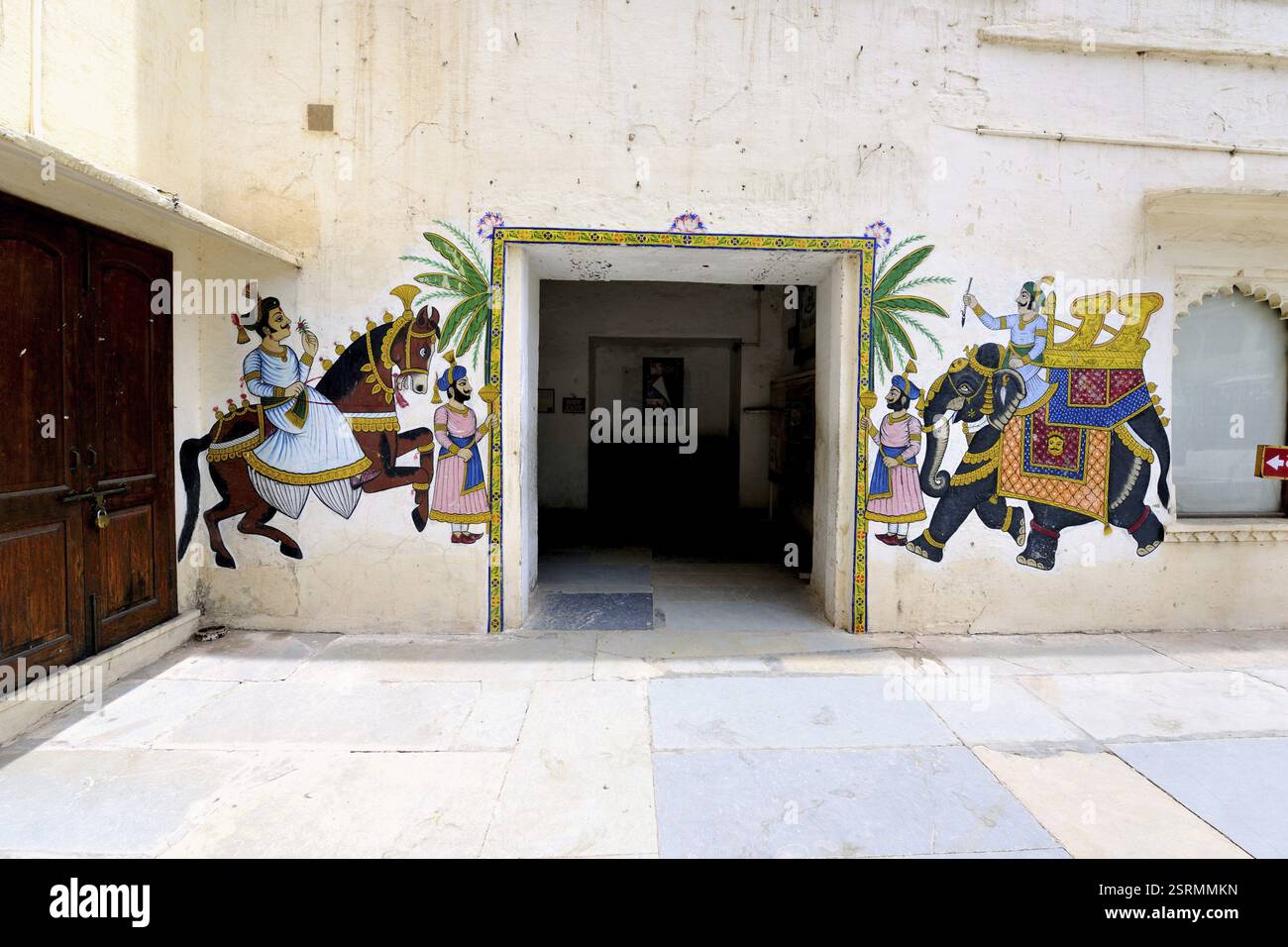 Wall Painting Udaipur Rajasthan India Asia June 2010 Stock Photo - Alamy
