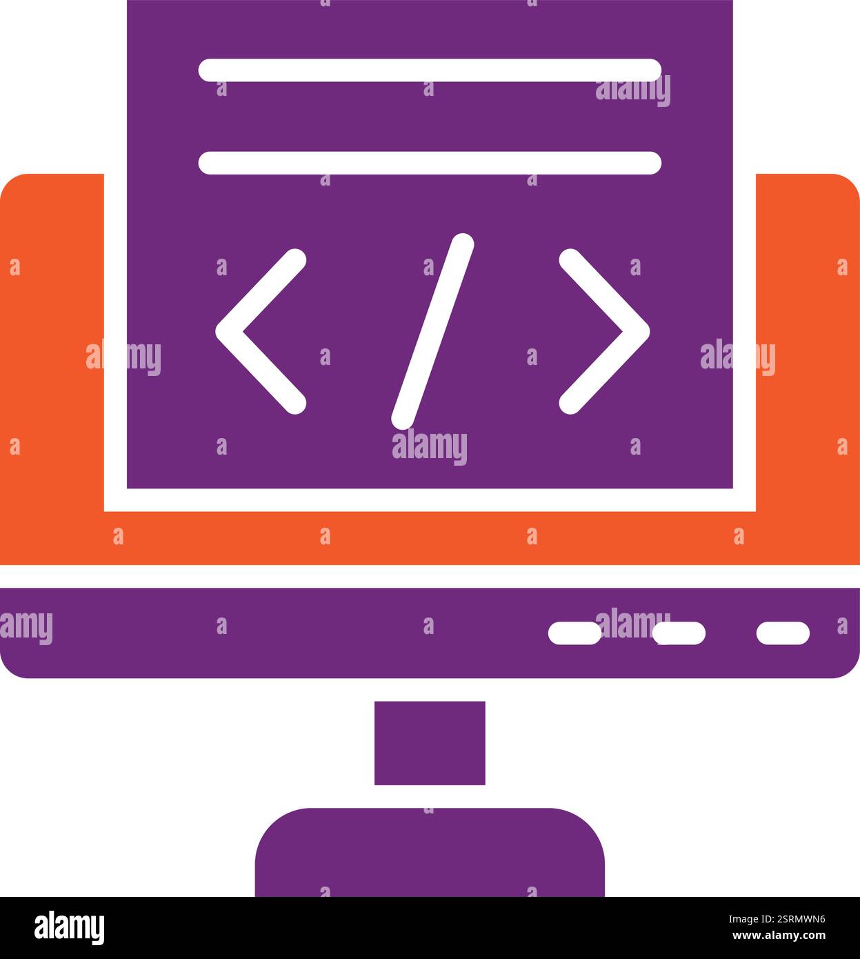 Coding Vector Icon Design Illustration Stock Vector