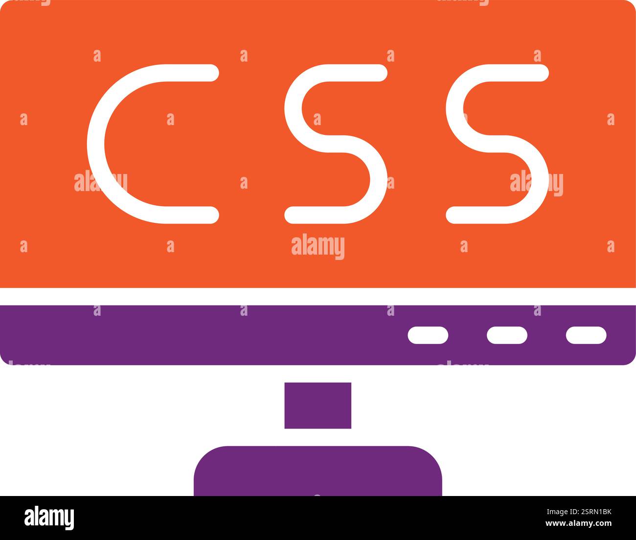 Css Vector Icon Design Illustration Stock Vector