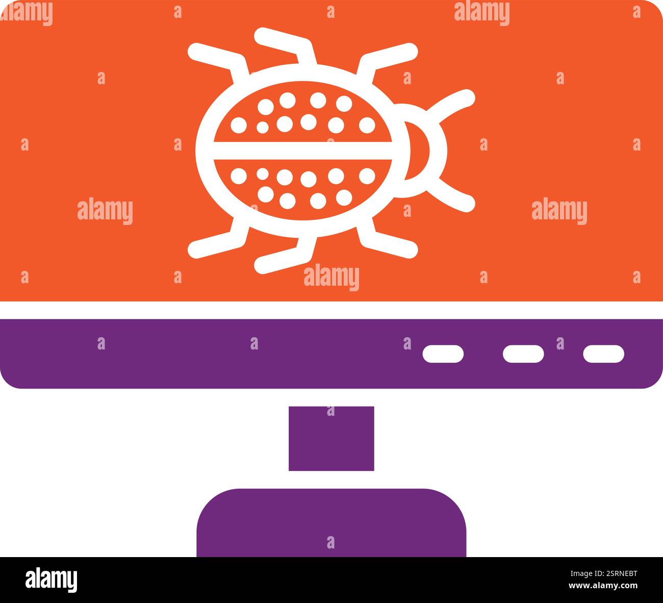 Cyber Attack Vector Icon Design Illustration Stock Vector