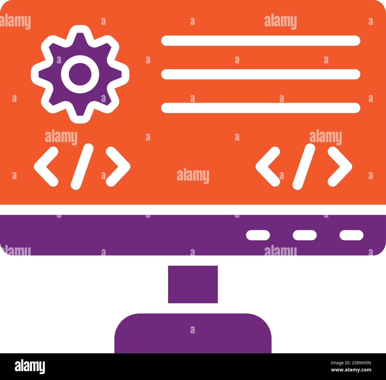 Backend Vector Icon Design Illustration Stock Vector