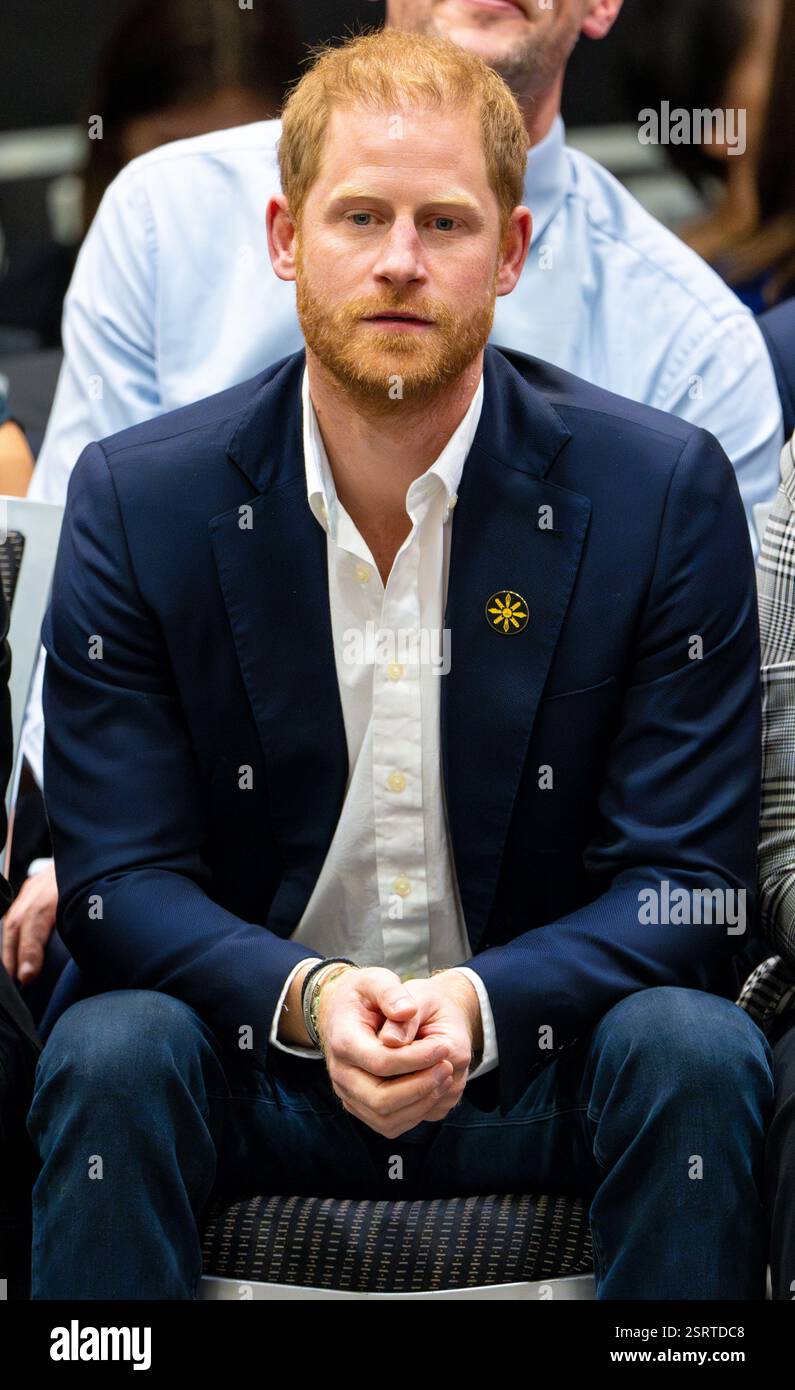 Vancouver, Canada. 15th Feb, 2025. Prince Harry, Duke of Sussex at