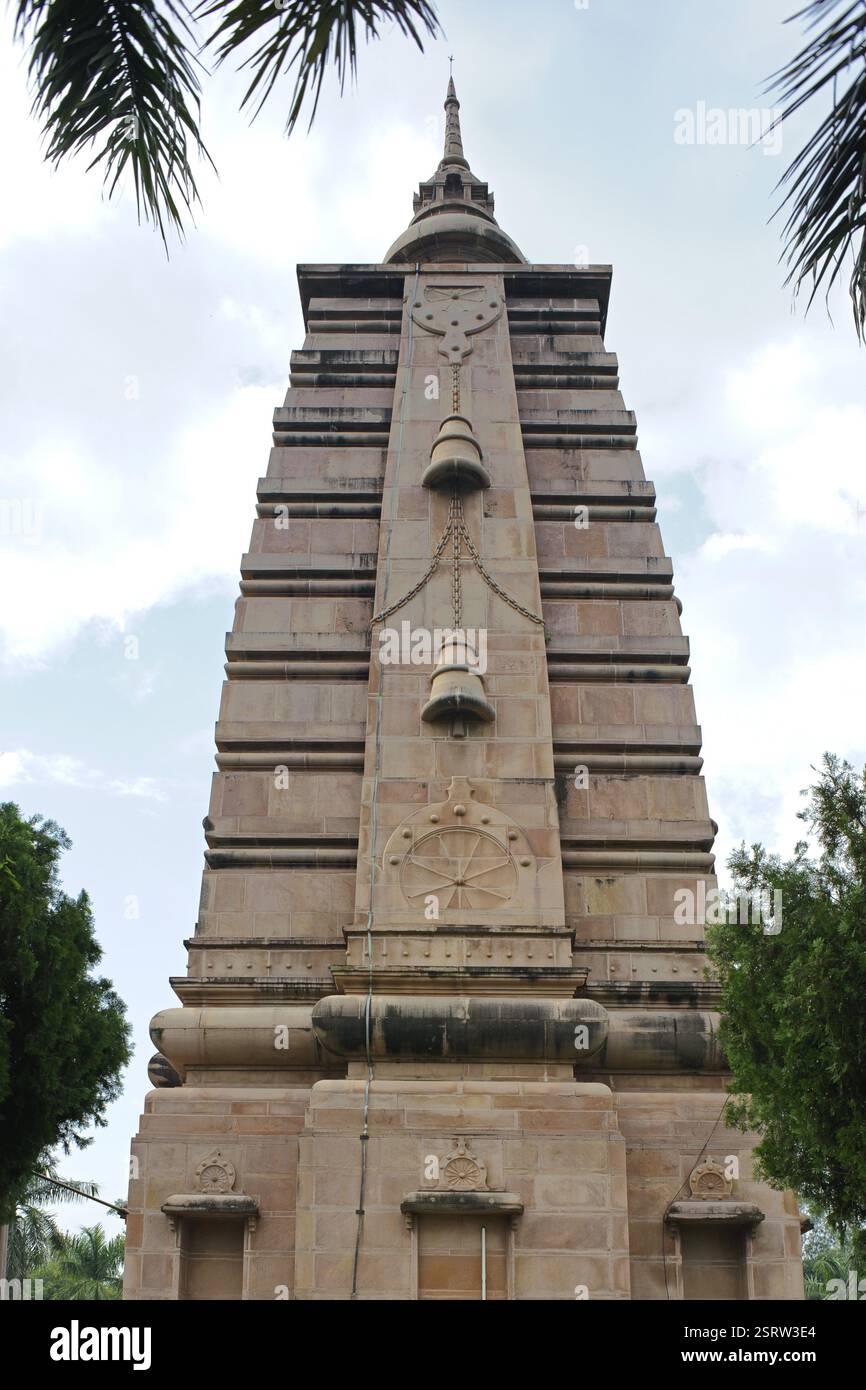 Mulagandha Kuti Vihar, Sarnath near Varanasi, Uttar Pradesh, India, Asia Stock Photo
