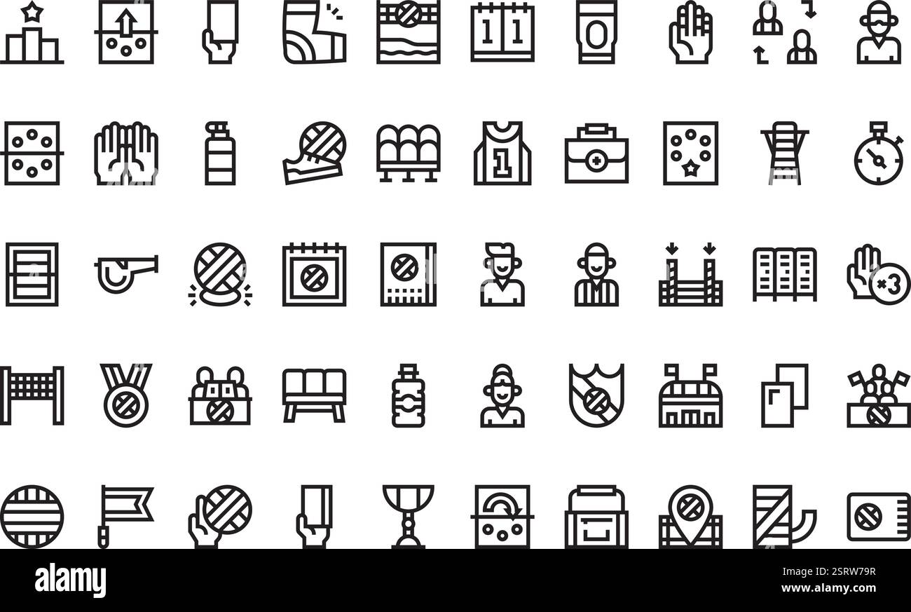 High-Quality Vector Icons Collection with Editable Stroke. Ideal for Professional and Creative Projects. Stock Vector