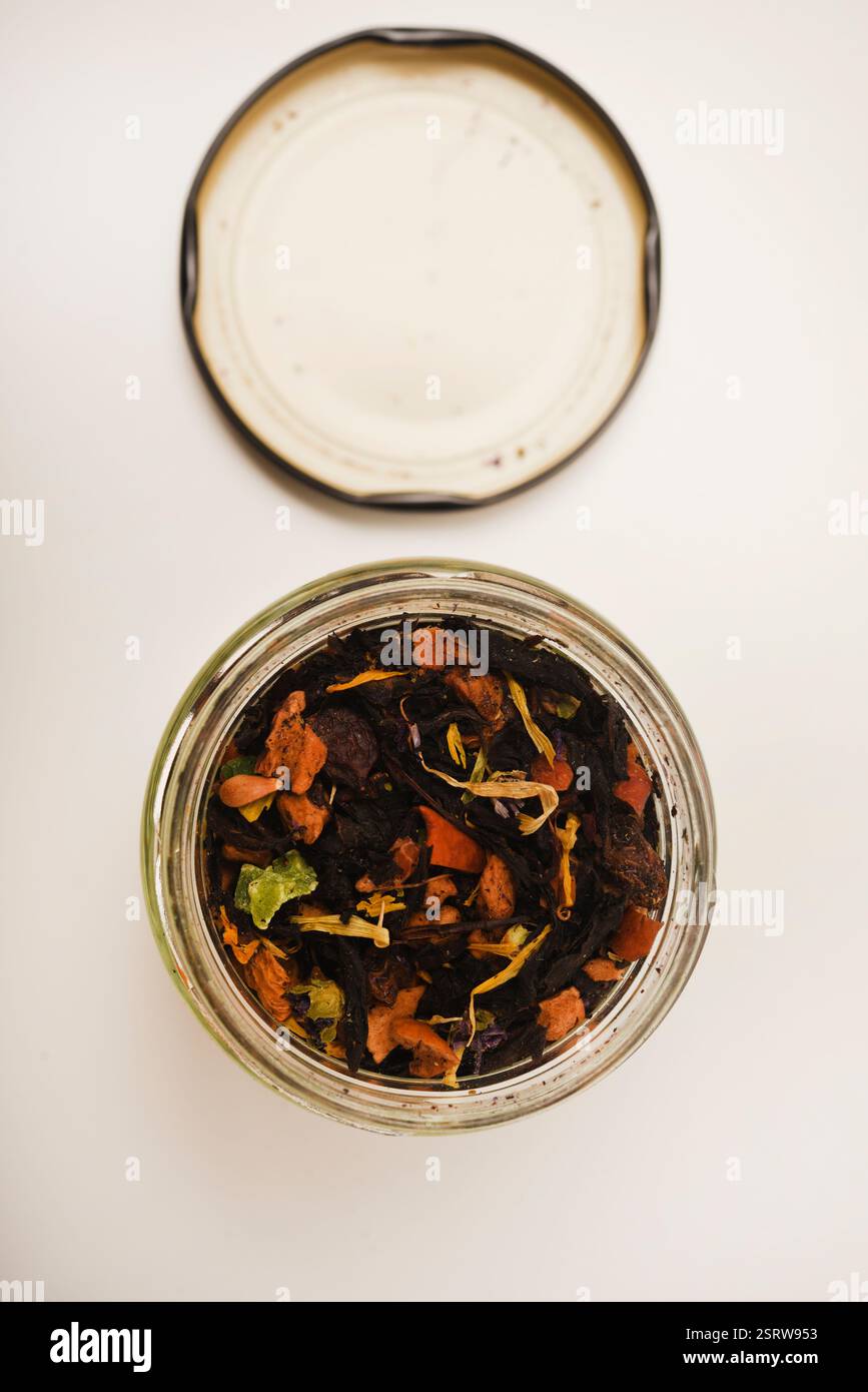 Tea with aromatic additives . Assorted tea Stock Photo - Alamy