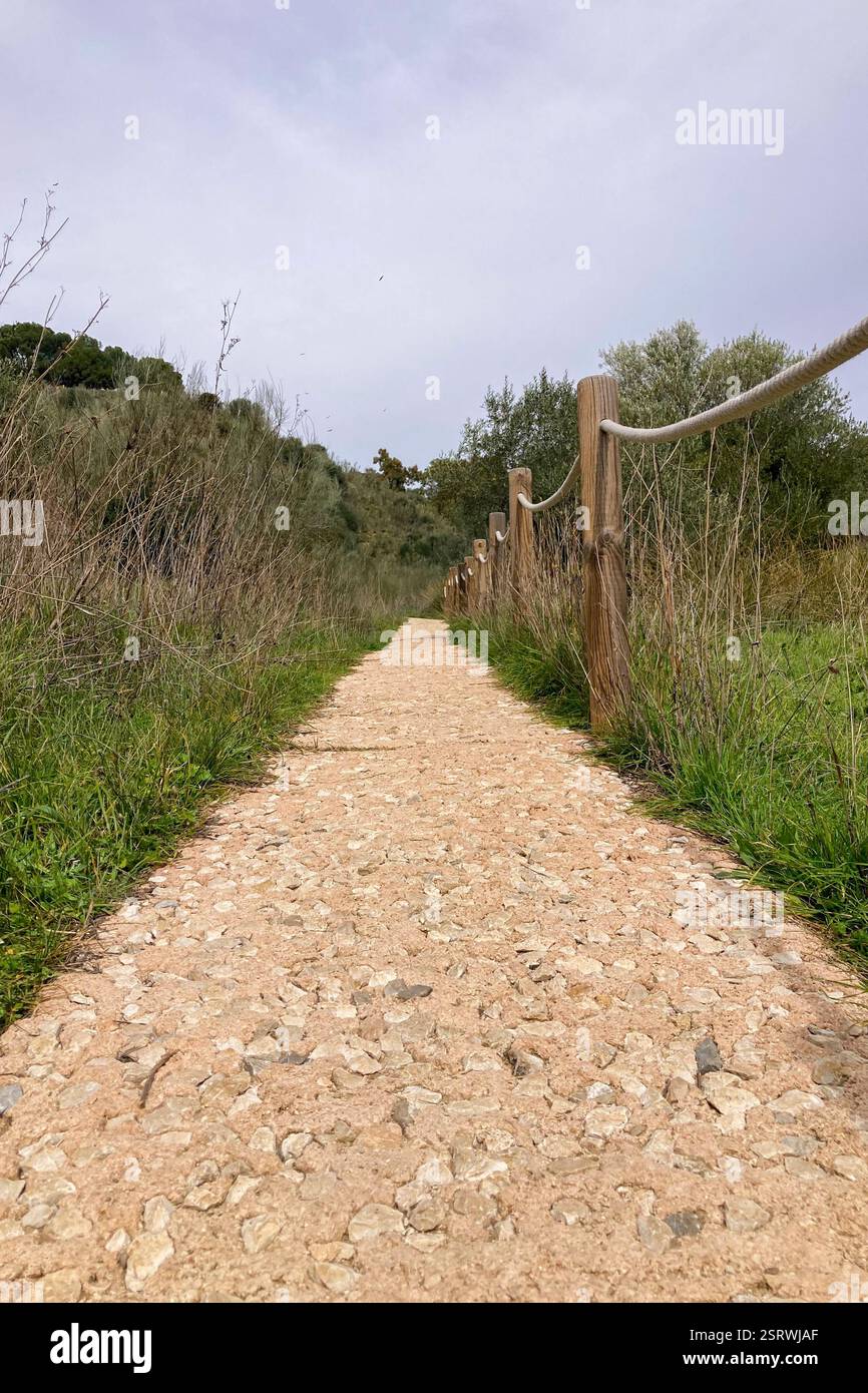 Hiking to Montejaque dam (Presa de Montejaque) and Hundidero cave (Cueva del Hundidero) in the province of Malaga, Andalusia, Spain - Smartphone Captured Stock Image