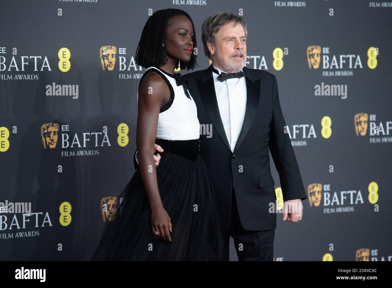 London, UK. 16 Feb, 2025. Pictured Lupita Nyong’o and Mark Hamill attends The EE British