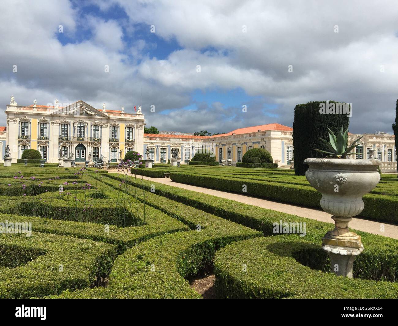 Queluz National Palace. Rococo and Neoclassical architecture. Formal ...
