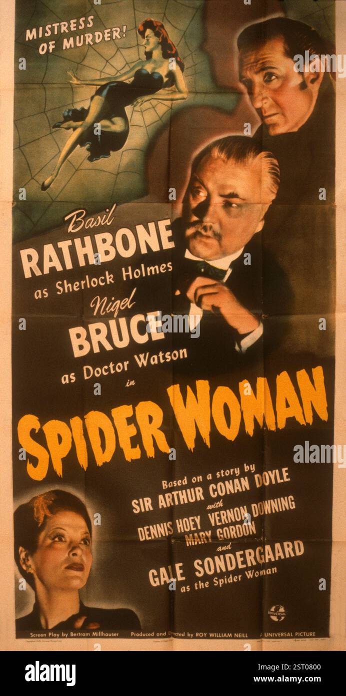 THE SPIDER WOMAN [US 1944] aka SHERLOCK HOLMES AND THE SPIDER WOMAN ...