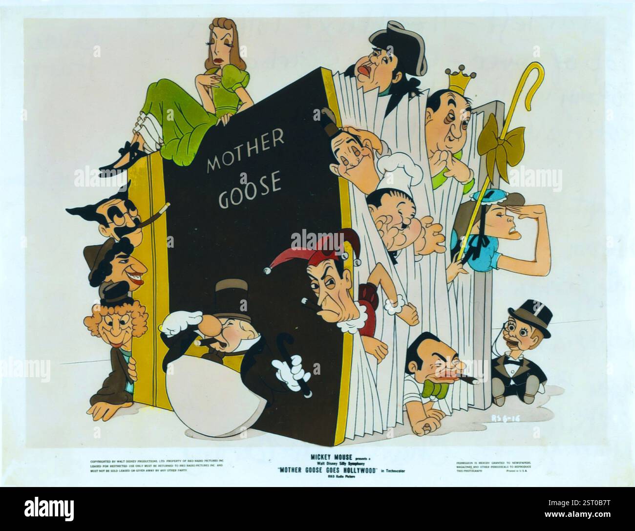 MOTHER GOOSE GOES HOLLYWOOD US 1938 Depicted Anti clockwise From Left MOTHER GOOSE GOES HOLLYWOOD US 1938 Depicted Anti clockwise From Left