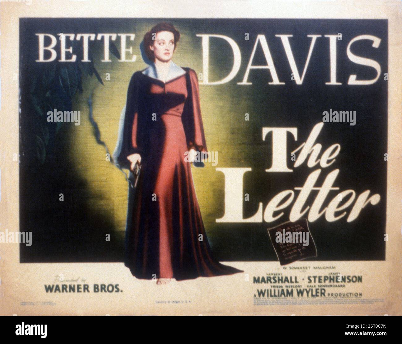 THE LETTER US 1940 BETTE DAVIS Date 1940 Stock Photo Alamy