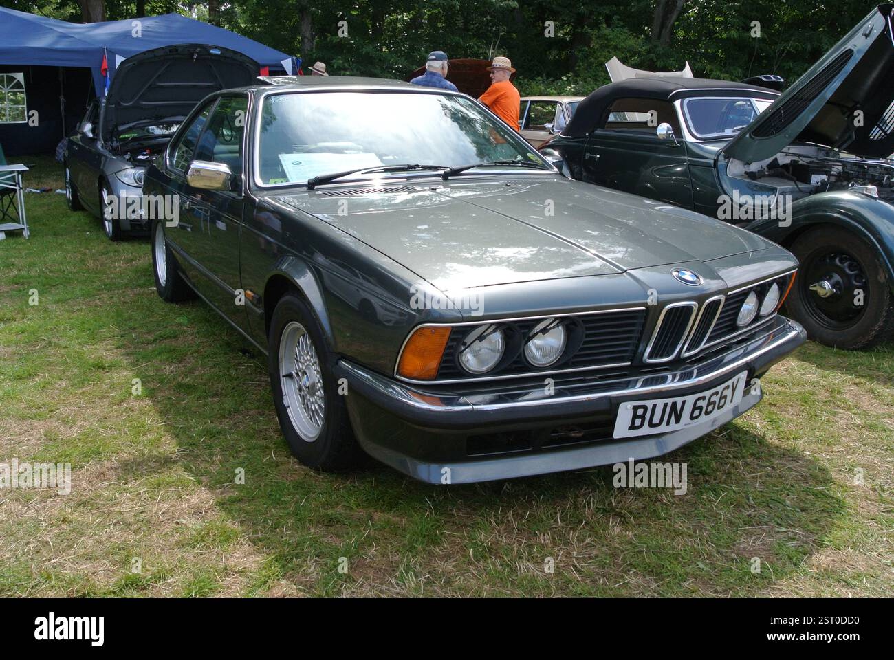 A 1986 BMW 635 csi parked on display at the 49th Historic Vehicle ...