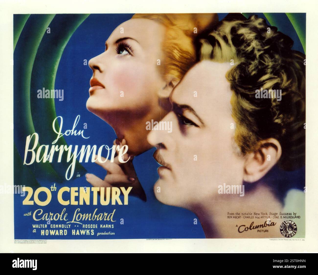 TWENTIETH CENTURY [US 1934]  CAROLE BOMBARD, JOHN BARRYMORE     Date: 1934 Stock Photo