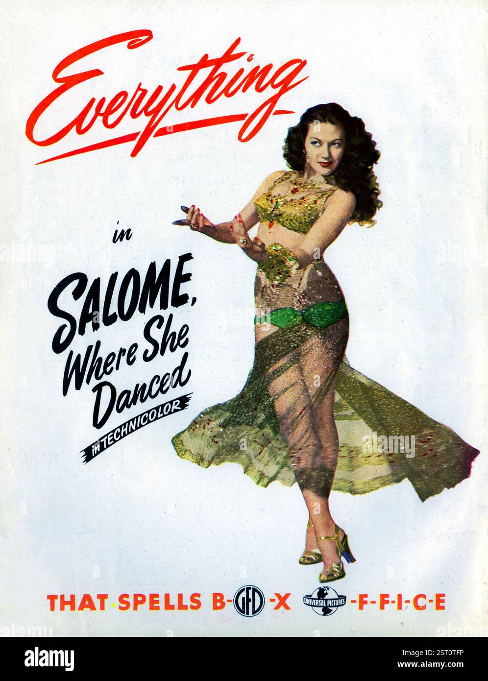 SALOME, WHERE SHE DANCED [US 1945] YVONNE DE CARLO Date: 1945 Stock ...