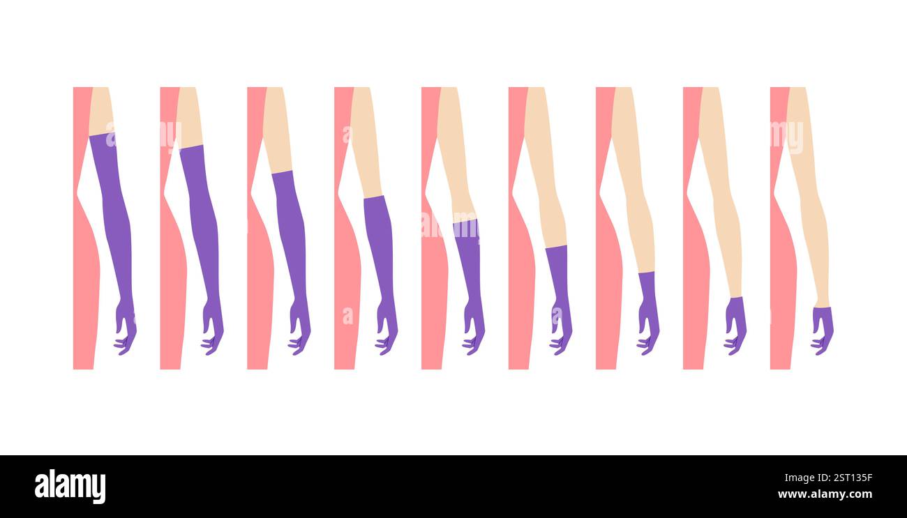 Below Elbow Short Gloves
