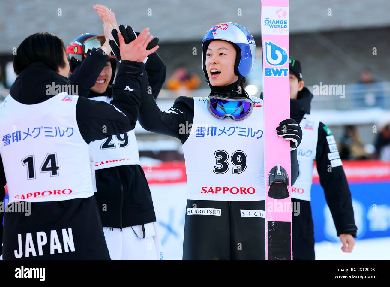 Sapporo, Hokkaido, Japan. 15th Feb, 2025. Ryoyu Kobayashi (JPN) Ski ...