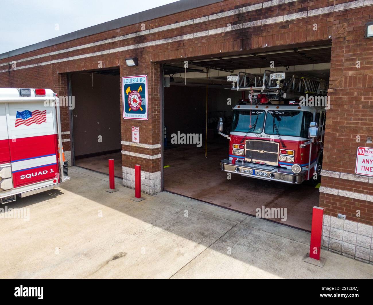 Day Time Drone Images Of The Louisburg North Carolina Fire Department ...